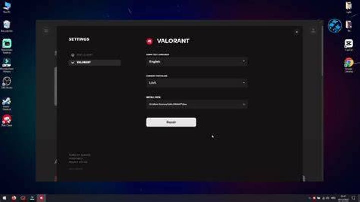How to repair valorant