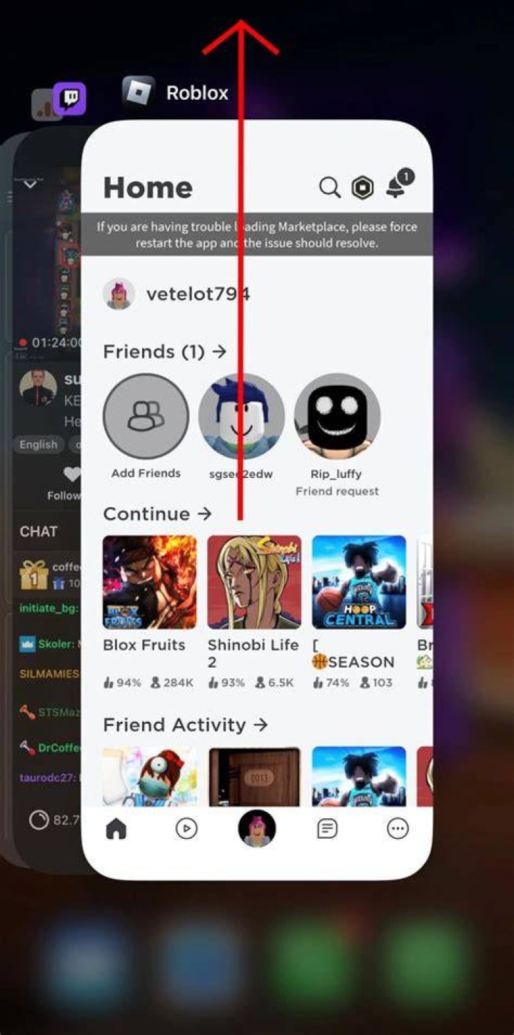 How to restart roblox on mobile