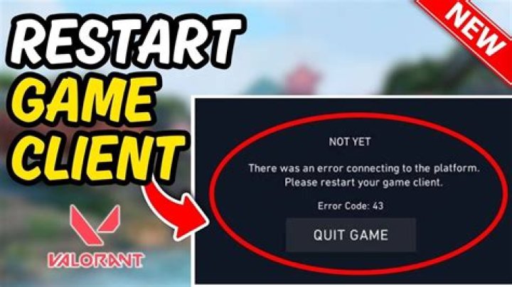 How to restart valorant game client