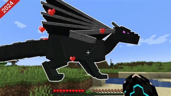 How to ride a ender dragon in minecraft