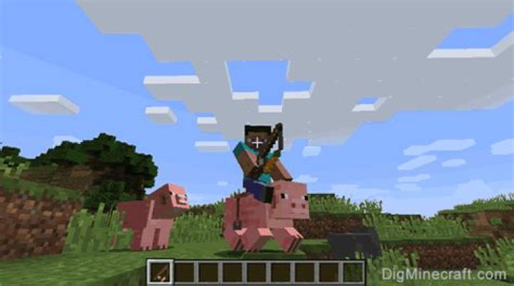 How to ride a pig in minecraft pe