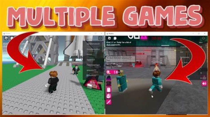 How to run 2 roblox games at once