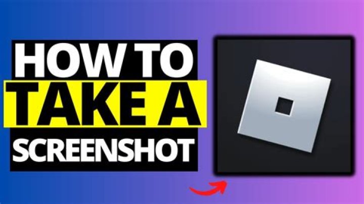 How to screenshot roblox