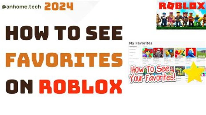 How to see my favorites on roblox