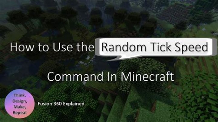 How to set random tick speed in minecraft
