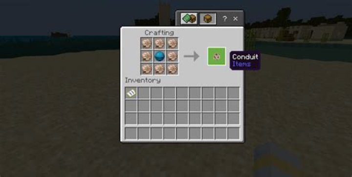 How to set up a conduit in minecraft
