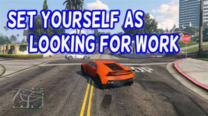 How to set yourself as looking for work in gta online