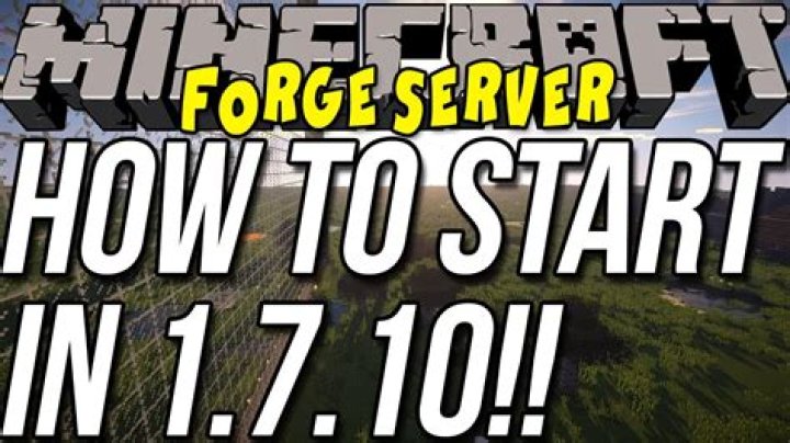 How to setup a minecraft server 1.7.10 forge