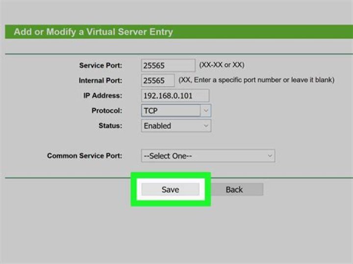 How to setup port forwarding for minecraft server