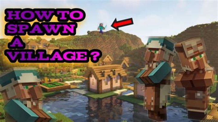 How to spawn a village in minecraft pc