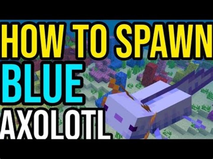 How to spawn blue axolotl in minecraft command