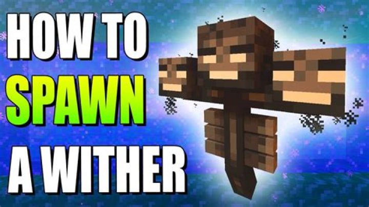 How to spawn the wither in minecraft pe