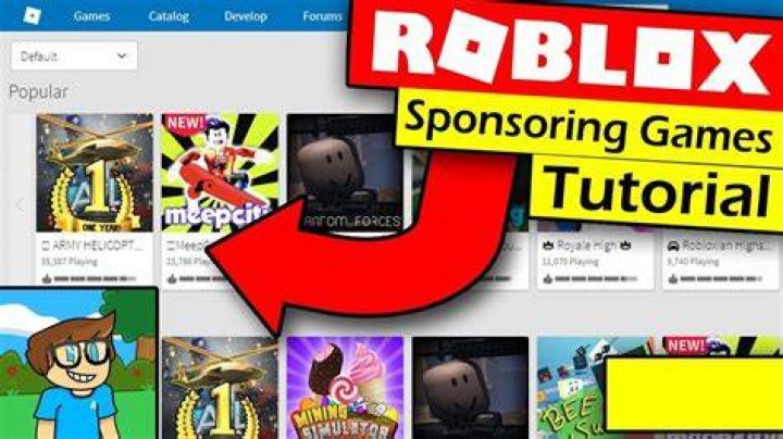 How to sponsor games on roblox