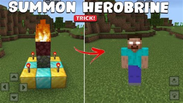 How to summon herobrine in minecraft pocket edition