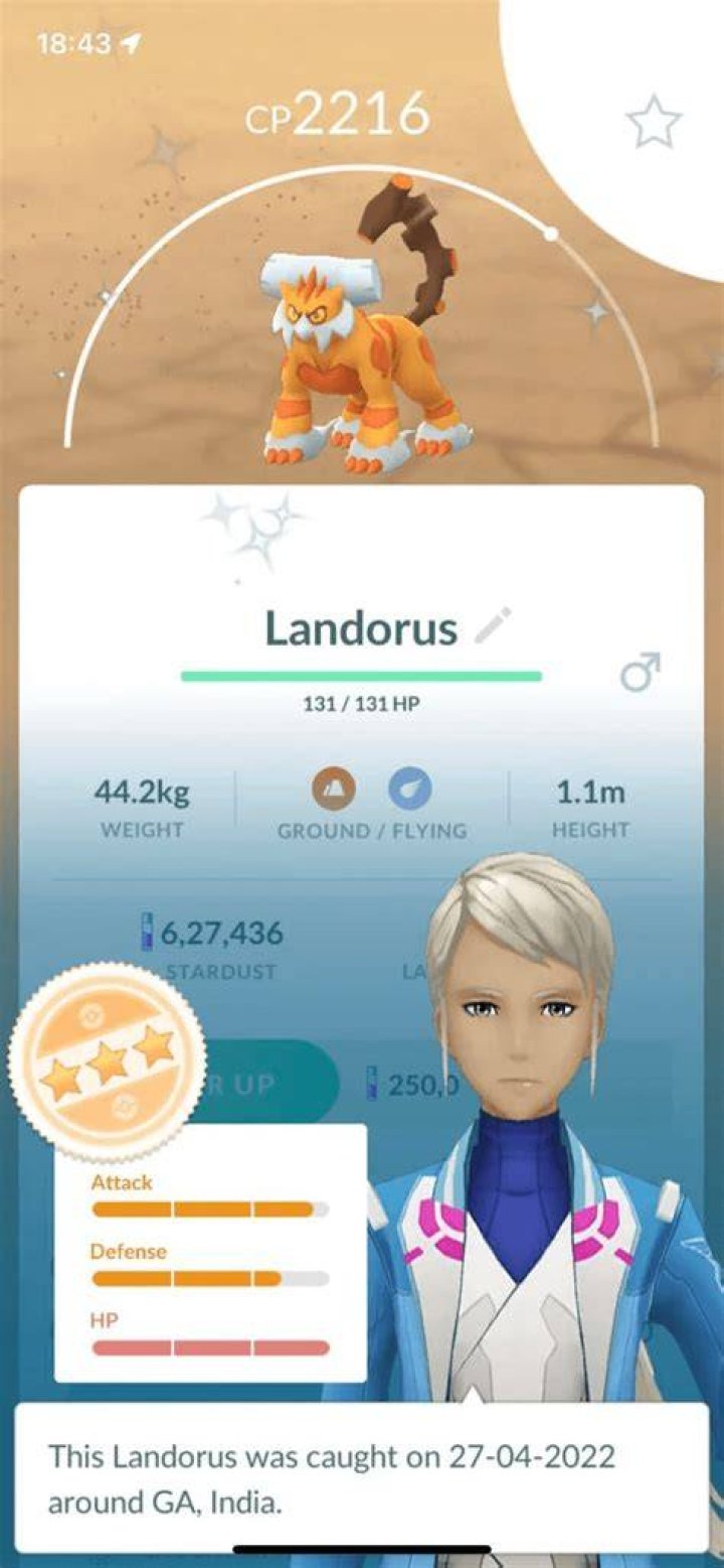 How to take a picture of landorus pokemon go