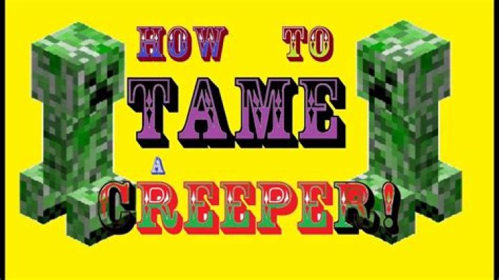 How to tame a creeper in minecraft pe