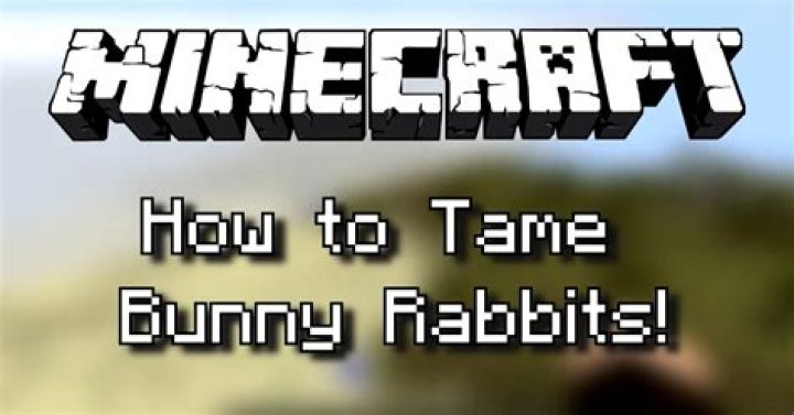 How to tame a rabbit in minecraft pe