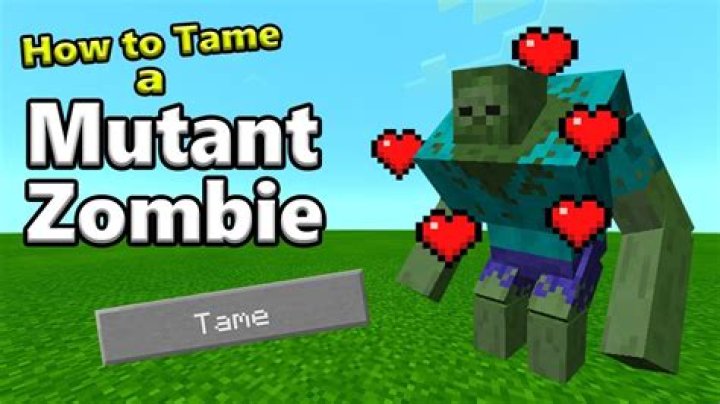 How to tame a zombie in minecraft pe