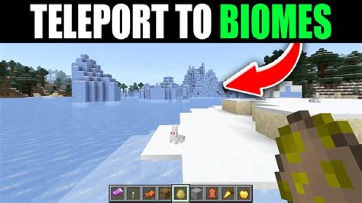 How to tp to a biome in minecraft