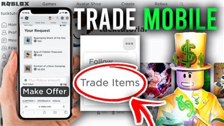 How to trade items on roblox mobile 2020