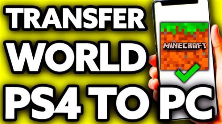 How to transfer ps4 minecraft worlds to pc