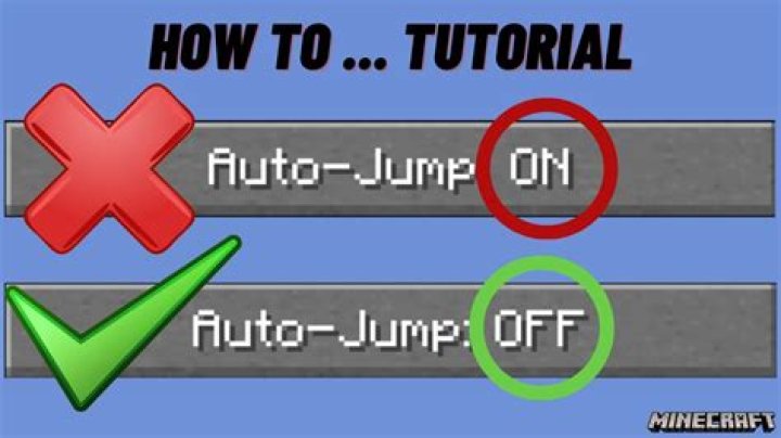 How to turn auto jump off in minecraft