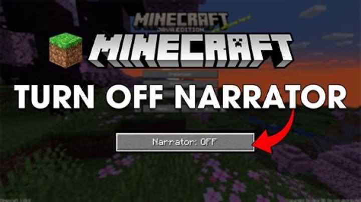 How to turn off narrator in minecraft java