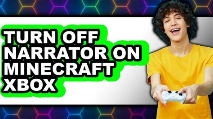 How to turn off narrator on minecraft xbox