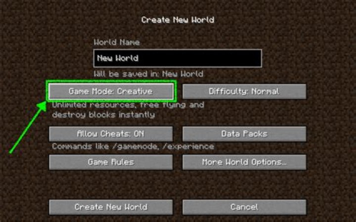 How to turn on creative mode in minecraft