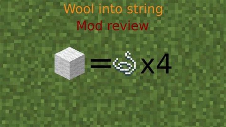 How to turn wool into string in minecraft