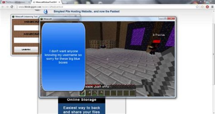 How to unban yourself from a minecraft server