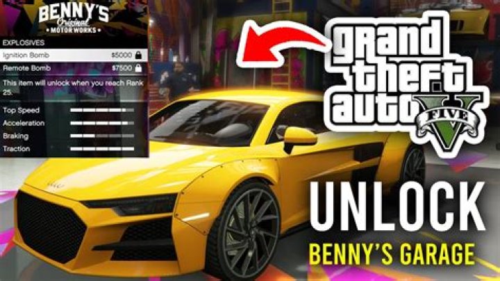 How to unlock benny’s garage gta v online