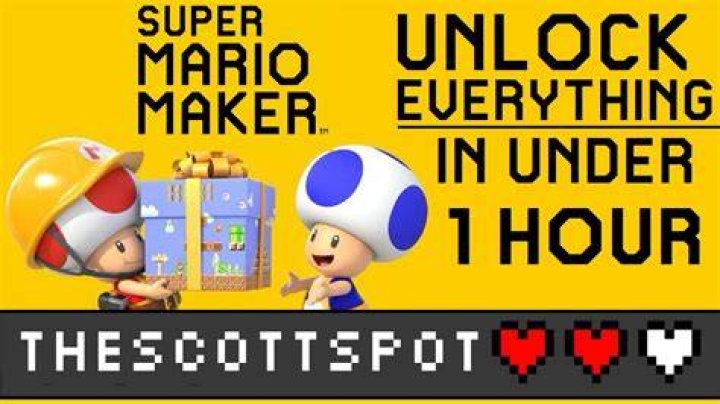 How to unlock everything in mario maker