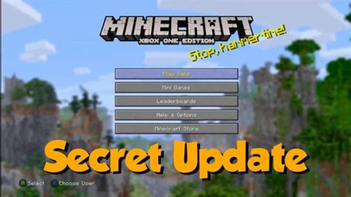 How to update minecraft: xbox one edition