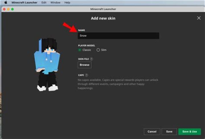 How to upload a skin to minecraft java
