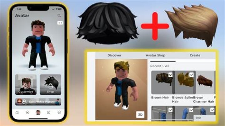 How to use 2 hairs in roblox
