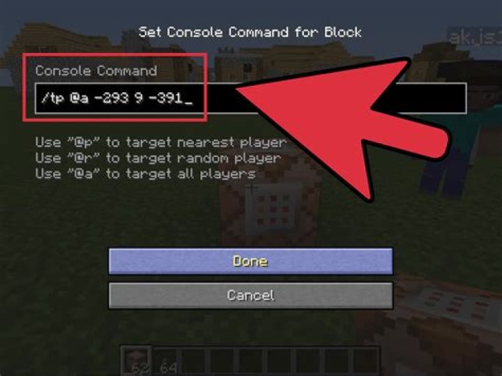 How to use a command block in minecraft