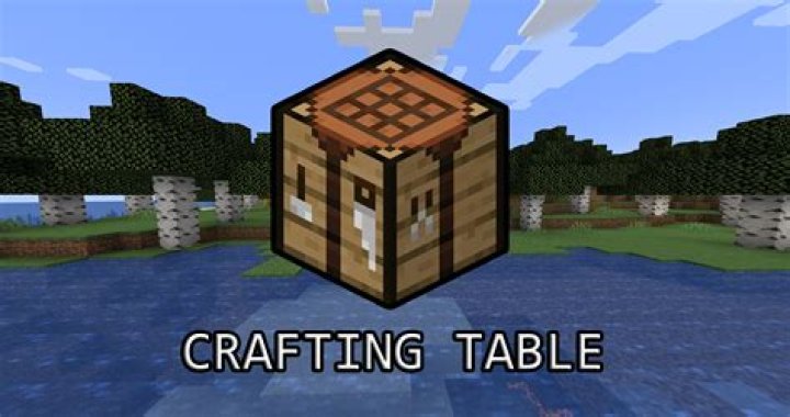How to use a crafting table in minecraft