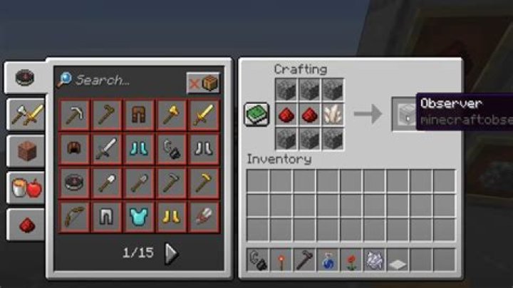 How to use an observer in minecraft pe
