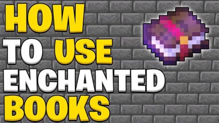 How to use enchanted books in minecraft pc