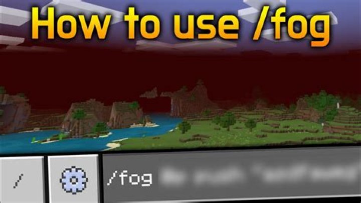 How to use the fog command in minecraft