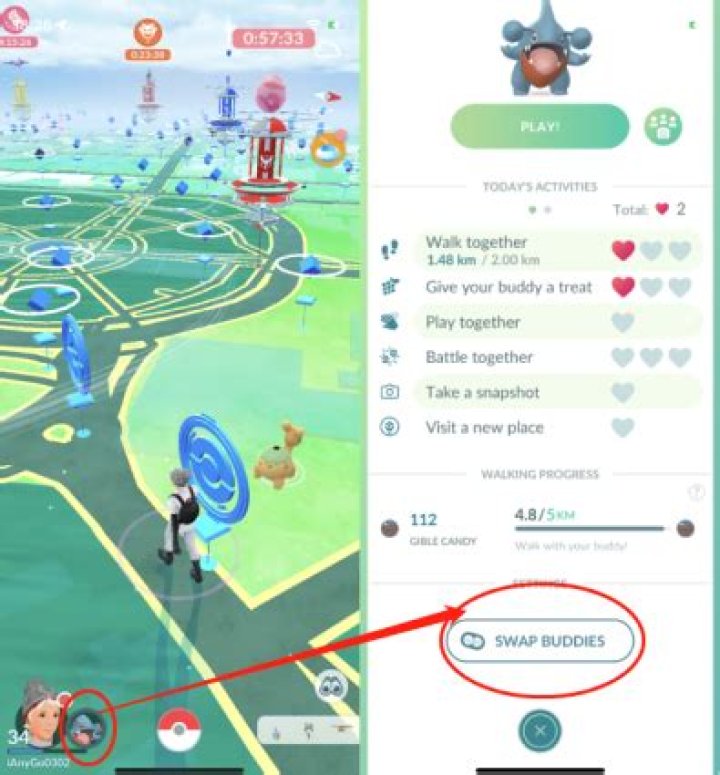How to walk with buddy pokemon go