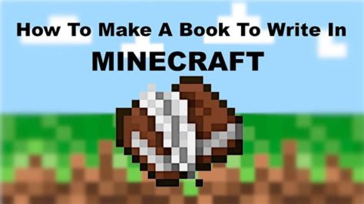 How to write in book and quill minecraft