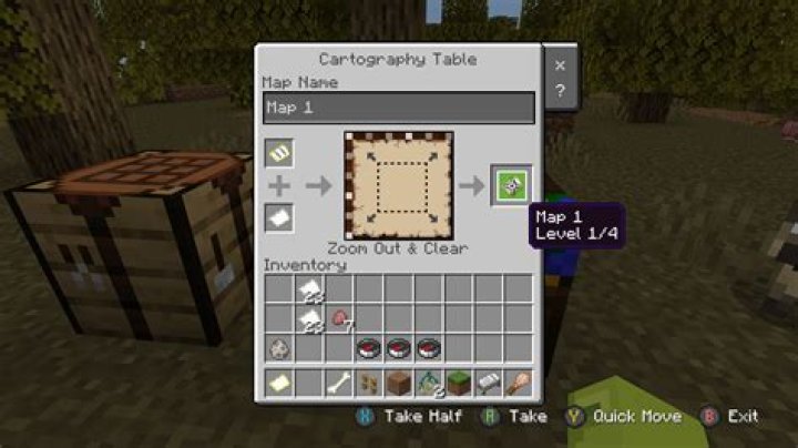 How to write on a map in minecraft