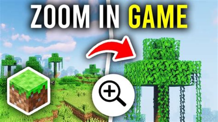 How to zoom in minecraft windows 10 edition