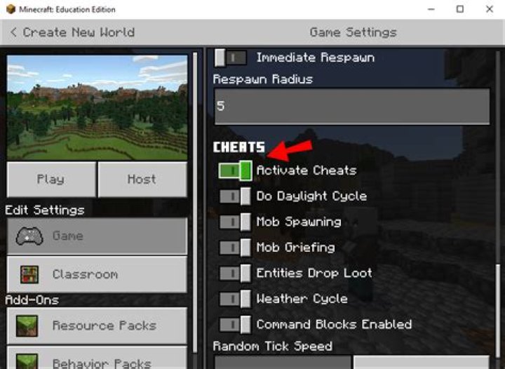 Minecraft how to enable cheats on old worlds