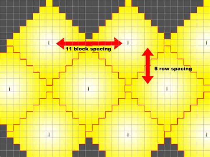 Minecraft how to light up a large area