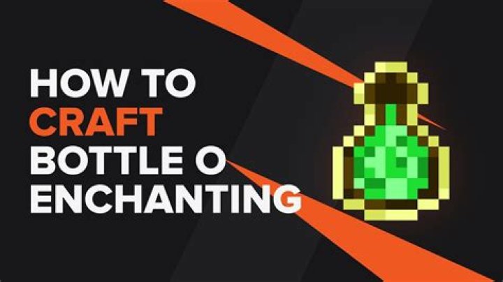 Minecraft how to make a bottle of enchanting