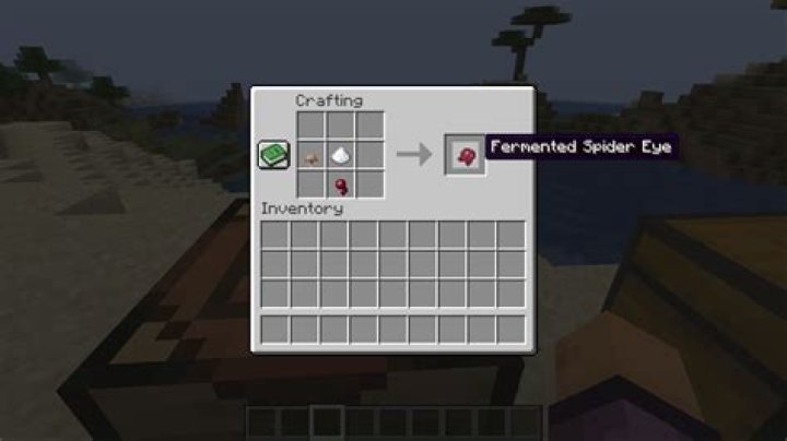 Minecraft how to make a fermented spider eye