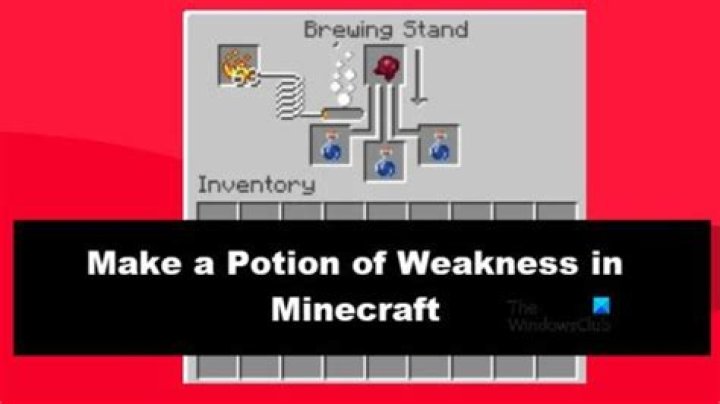 Minecraft how to make a potion of weakness
